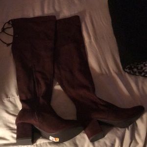 Thigh high boots. Never wore